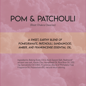 100mg Pom & Patchouli CBD Bath Bomb