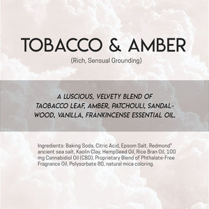 100mg Tobacco & Amber CBD Bath Bomb